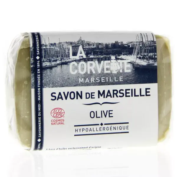 La Corvette Marseille Savon de Marseille Olive Filmé 100g