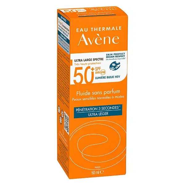Avène Solaire Fluide SPF50+ Non Parfumé 50ml