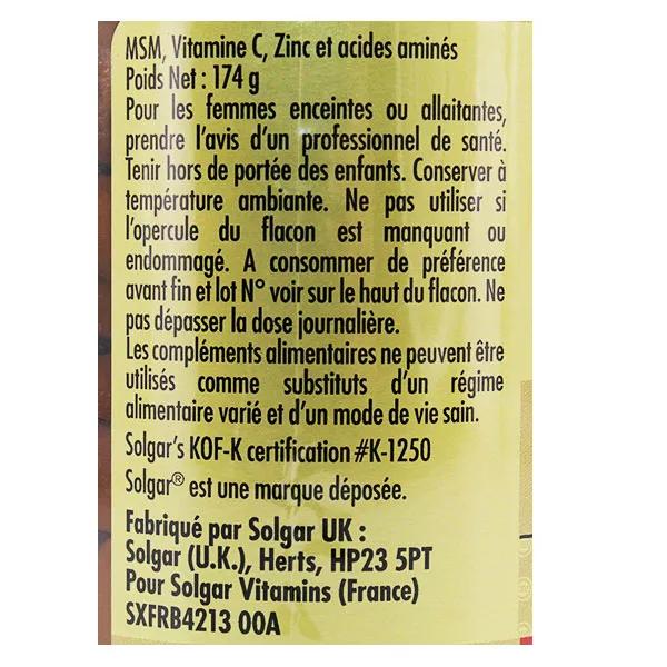 Solgar uas de piel y pelo 120 tabletas