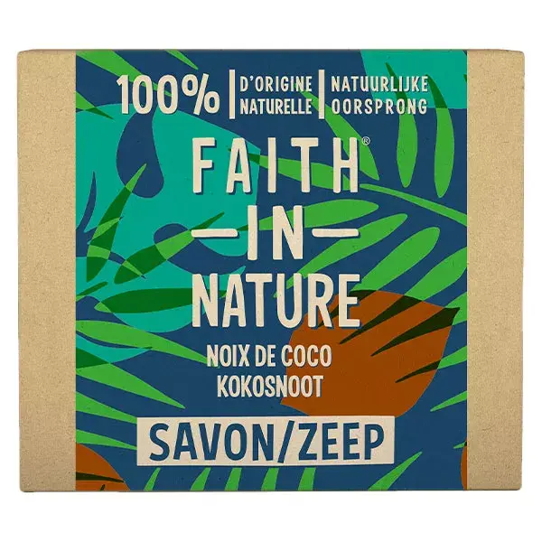 Faith In Nature Savon Mains Solide Noix de Coco 100g