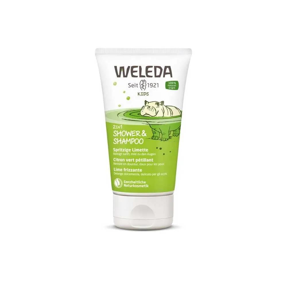 Weleda Kids 2 in 1 Shampoo e Bagnoschiuma al lime Per Bambini 150 ml