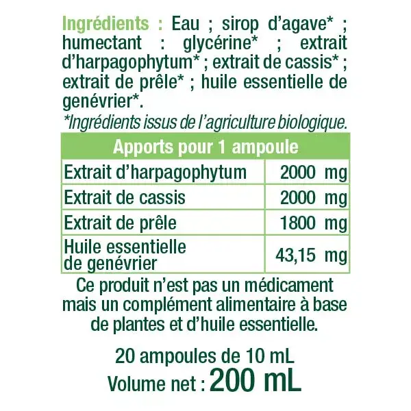 Les 3 Chênes Phyto Aromicell'R Organic Joints 20 phials