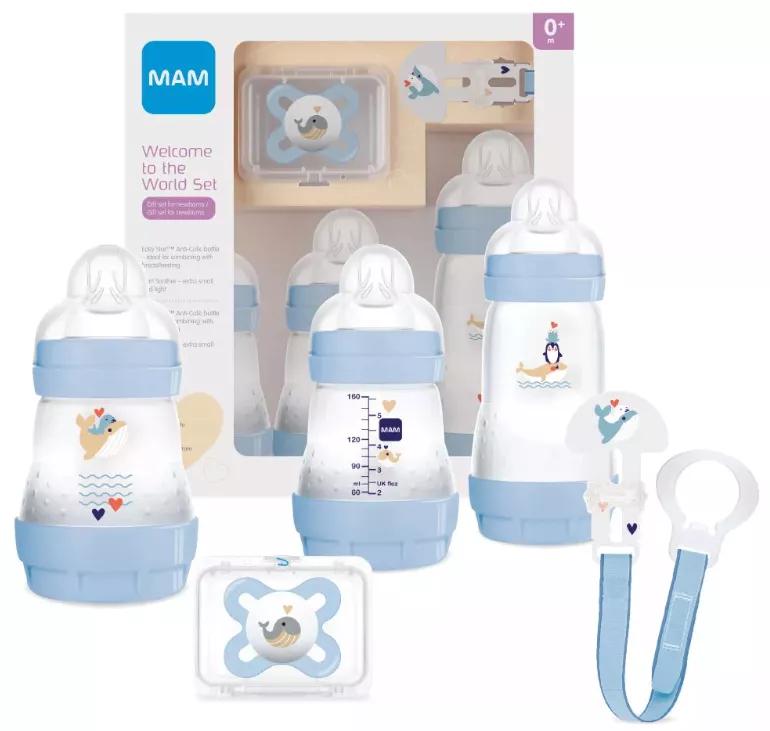 Mam Easy Start Set Recien Nacidos Azul 0M+ 3 Productos - Farmacia en Casa  Online
