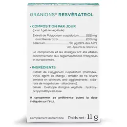 Granions Resvératrol 200mg 30 gélules