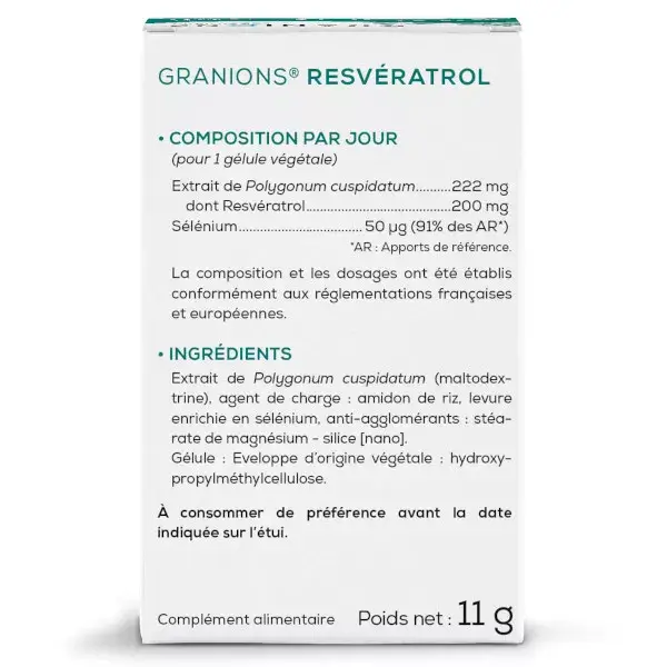 Granions Resveratrol 200mg 30 cpsulas