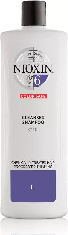 Nioxin Purifying Shampoo System 6 Para Cabelos Quimicamente Tratados E Muito Fracos 1000Ml