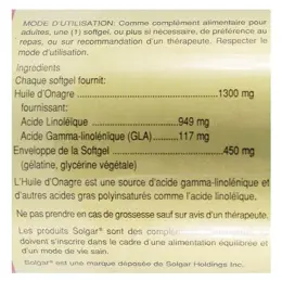 Solgar Huile d'Onagre 1300mg 30 Softgels