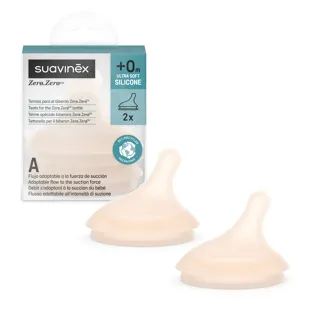 Suavinex Zero Zero Lactancia Mixta Tetina Flujo Adaptable Fair +0m 2 uds