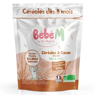 Bébé M Ma 1ère Céréale +4m Bio 400g
