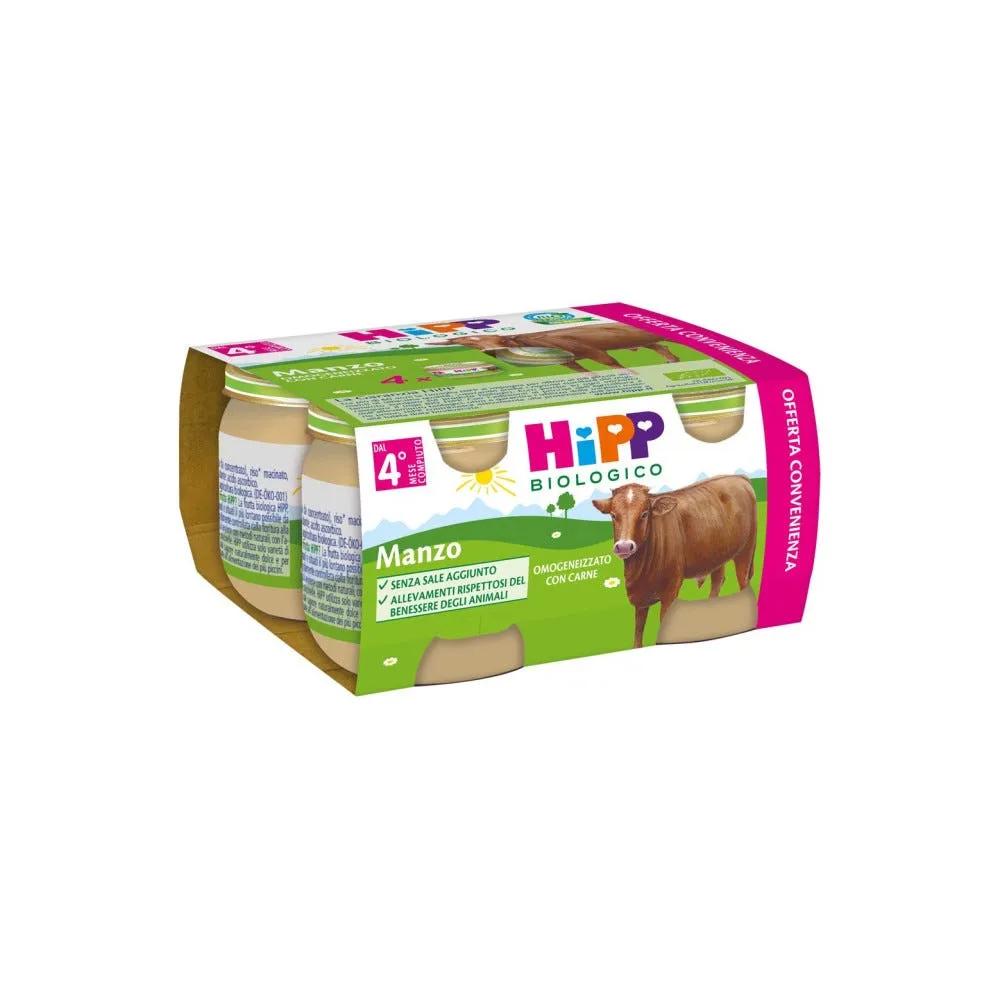 Hipp Bio Omogeneizzato Multipack Manzo 4 Pezzi X 80 G