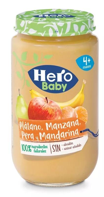 Hero Baby Refeição Plátano, Tangerina e Pera 235 gramas 
