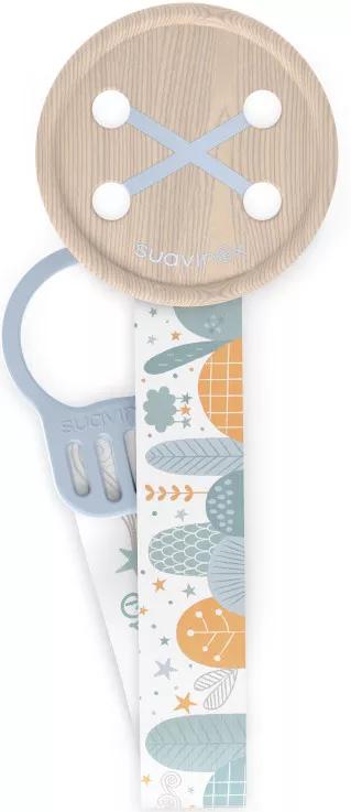 Suavinex Porta-chupetas em Tecido com Design de Dupla Face e Clip Dreams Azul