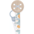 Suavinex Attache Sucette en Tissu Double Face Design et Clip Dreams Bleu