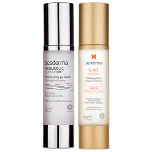 Sesderma Acglicolic Classic Forte Crema-Gel 50 ml + C-Vit Radiance Fluido Luminoso 50 ml
