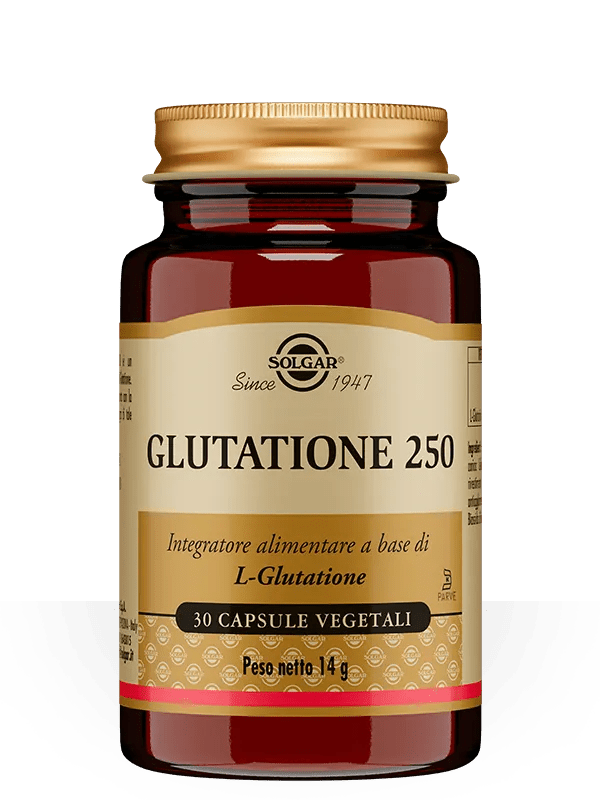 Solgar Glutatione 250 Integratore Antiossidante 30 Capsule