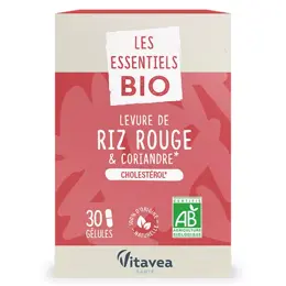 Vitavea Les Essentiels Choléstérol Levure de riz rouge & Coriandre BIO 30 gélules