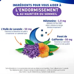 Valdispert Complément Alimentaire Sommeil 4 Actions Mélatonine 1,9mg 30 Capsules