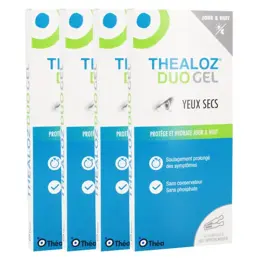 Théa Thealoz Duo Gel 10 unidoses Lot de 4