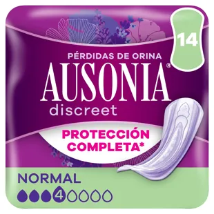 Ausonia Compressa Normal Discreta para Perdas de Urina para Mulheres 14 unidades