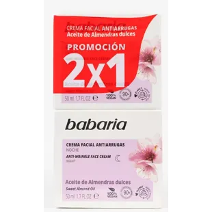 Babaria anti-wrinkle Facial Cream almonds 0ml 2 x 1