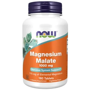 Now Foods Magnesium Malate 1000mg 180 Tablets