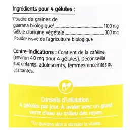 Nat & Form Écoresponsable Guarana Bio 200 gélules