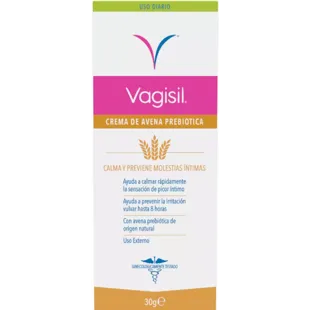 Tagescreme 2 in 1 mit Vagisil Präbiotische Haferflocken 15Gr