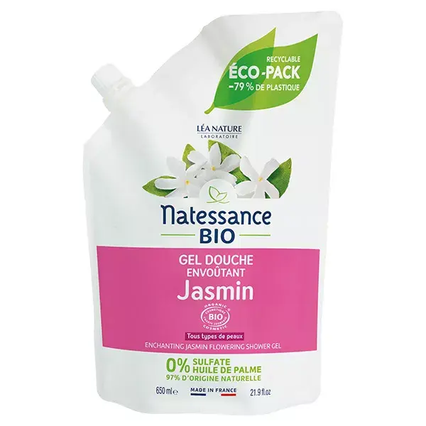 Natessance Organic Scented Showers Jasmine Enchanting Shower Gel 650ml