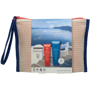 Apivita Bee Sun Safe Anti-aging and Anti-dark Spot Cream SPF50 50ml + Free Aftersun 100ml
