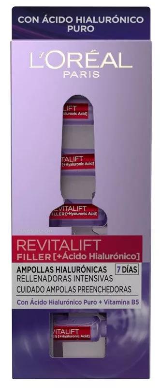 L'Oréal Revitalift Filler Ampollas Hialurónicas 7 Uds