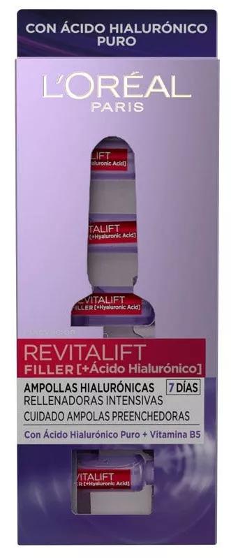 L'Oréal Revitalift Filler Ampolas hialurônicas 7 unidades