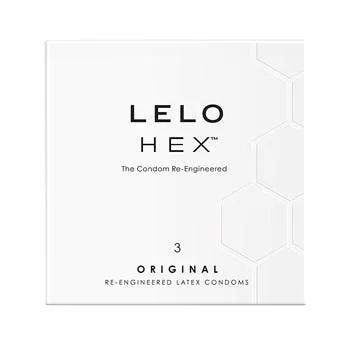 Lelo Hex Preservativi Original in Lattice Sottili e Resistenti 3 pezzi