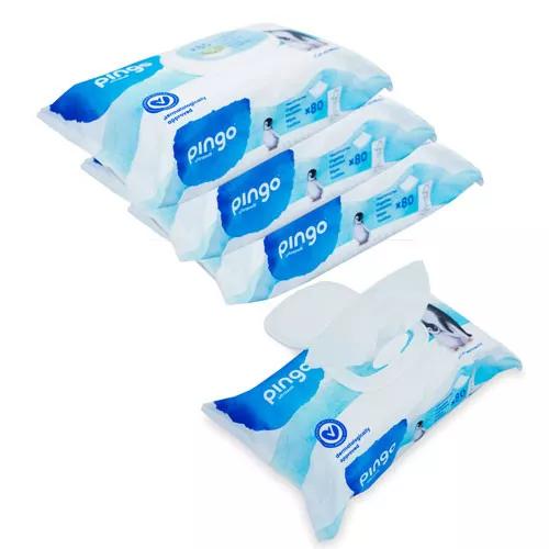 Pingo Unscented Ecological Wipes 4x80 Einheiten