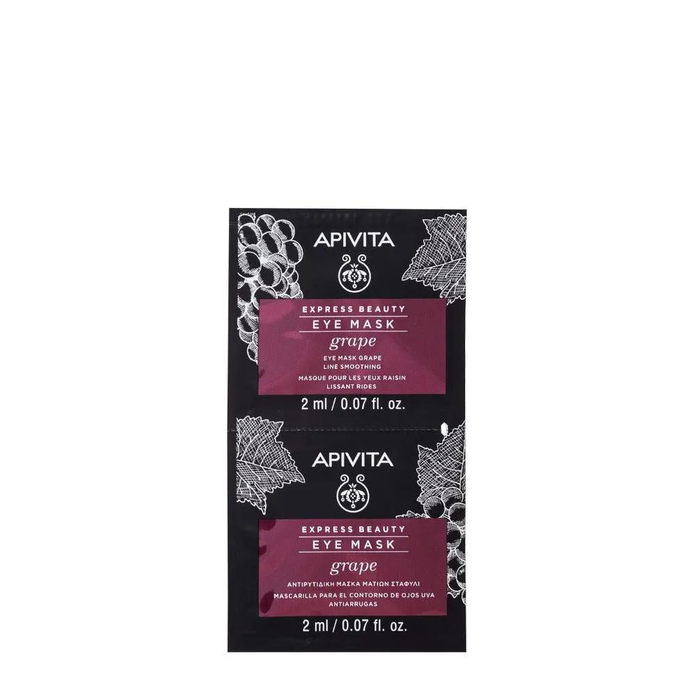 Apivita Express Beauty Maschera Occhi Anti-Fatica Uva 2X2 Ml