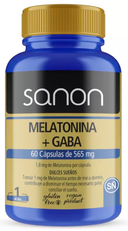 Sanon Melatonina + Gaba 60 Cápsulas