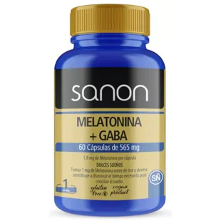 Sanon Melatonina + Gaba 60 Cápsulas