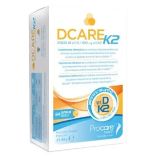 Procare Health Dcare K2 2000IU Vit. D3 84 Capsules