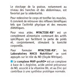 NHCO Myactide Rx ceinture abdominale séchage et tonicité 112 gélules