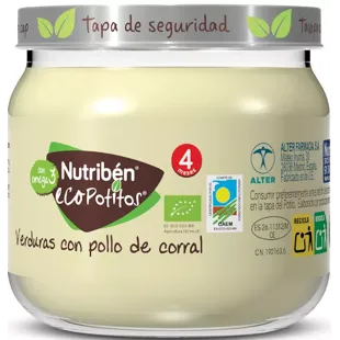 Nutribén EcoPotito Pollo con Verduras +4m 120 gr