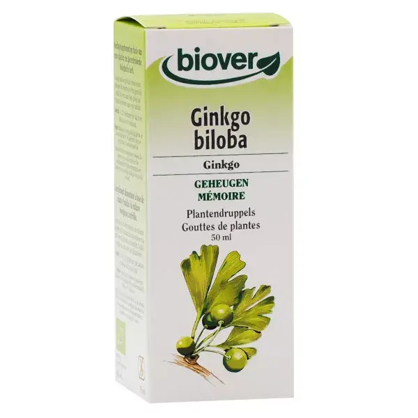 Biover Ginkgo - tintura de Ginkgo Biloba Bio 50ml