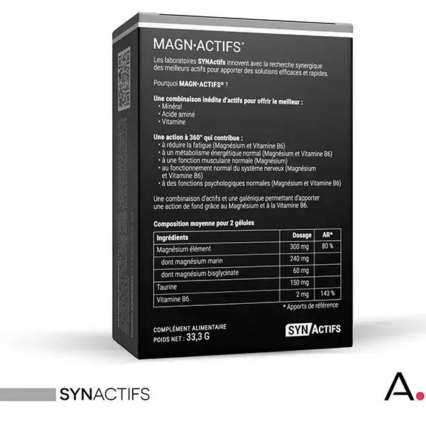 Synactifs Magnactifs Magnesium Capsules x 60 