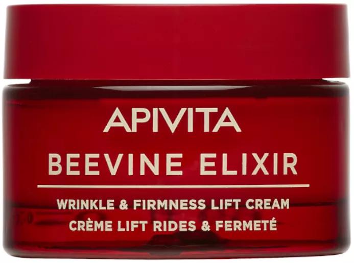 Anti-wrinkle cream firming and lifting effect Elixir wine light texture Apivita 50 ml