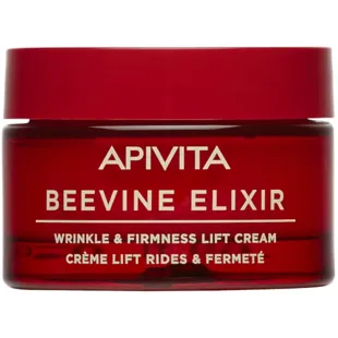 Crème anti-rides rafermissant lift effet et vin Elixir texture légère Apivita 50 ml