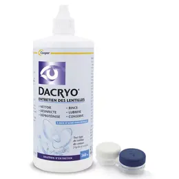 Dacryo Solution d'Entretien des Lentilles 6 en 1 Nettoie Désinfecte 360ml