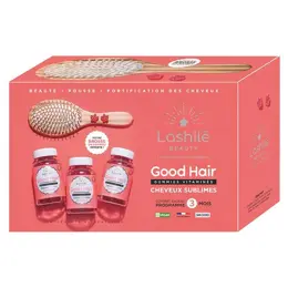 Lashilé Beauty Good Hair Cure 3 Mois + Brosse en Bambou