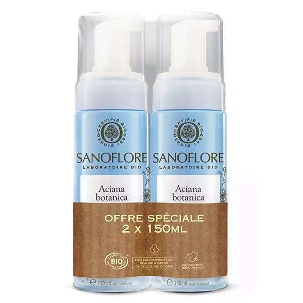 Sanoflore Aciana Botanica Mousse d'Acqua Detergete Bio Lotto di 2 x 150ml
