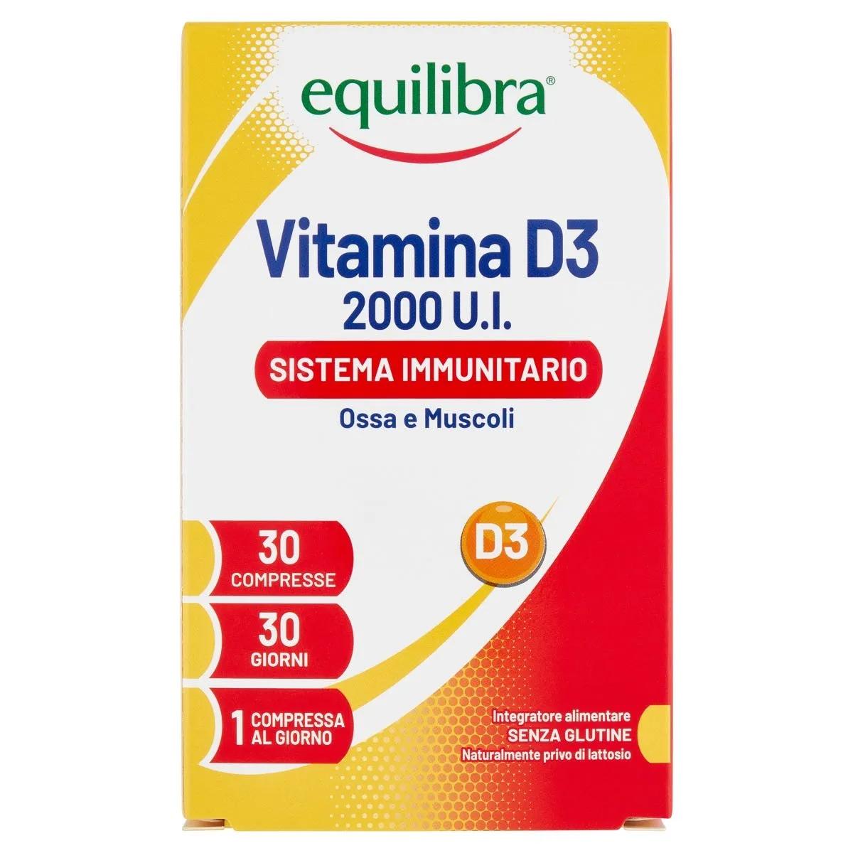 Equilibra Vitamina D3 Integratore Per Il Sistema Immunitario 30 Compresse