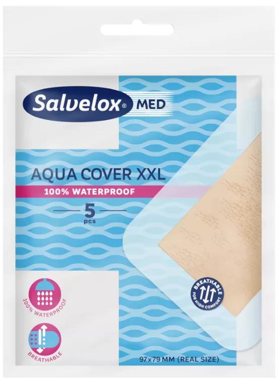 Salvelox Aqua Cover XXL 97 mm x 79 mm 5 Pansements