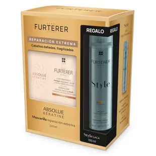 René Furterer Absolue Keratine Repair Mask 200ml + Gift Style Hairspray 100ml