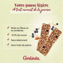 Gerlinéa Pause Gourmande Barre de Céréales Myrtilles et Amandes 3 x 31g